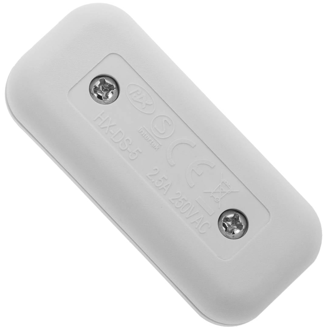 Interruptor pasante aéreo bipolar para lámpara 2A 250V blanco