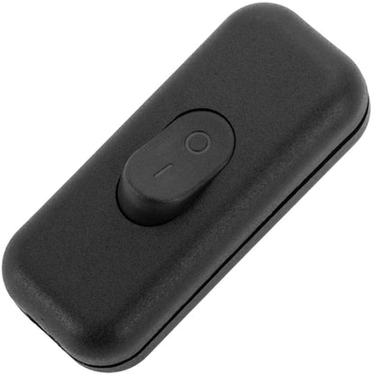 Interruptor pasante aéreo bipolar para lámpara 2A 250V negro