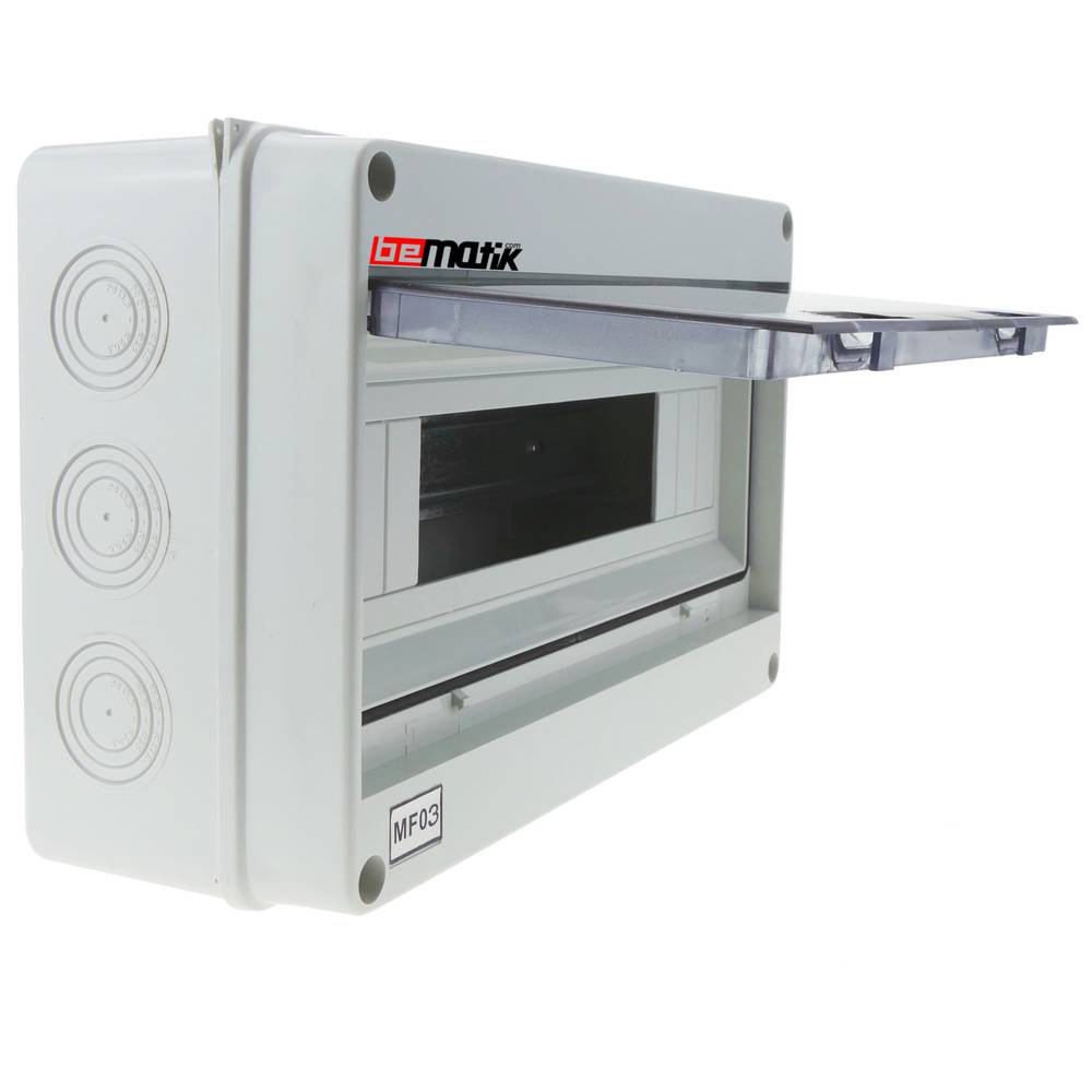 Caja de distribución eléctrica SPN 12M IP65 de superficie de plástico ABS HT