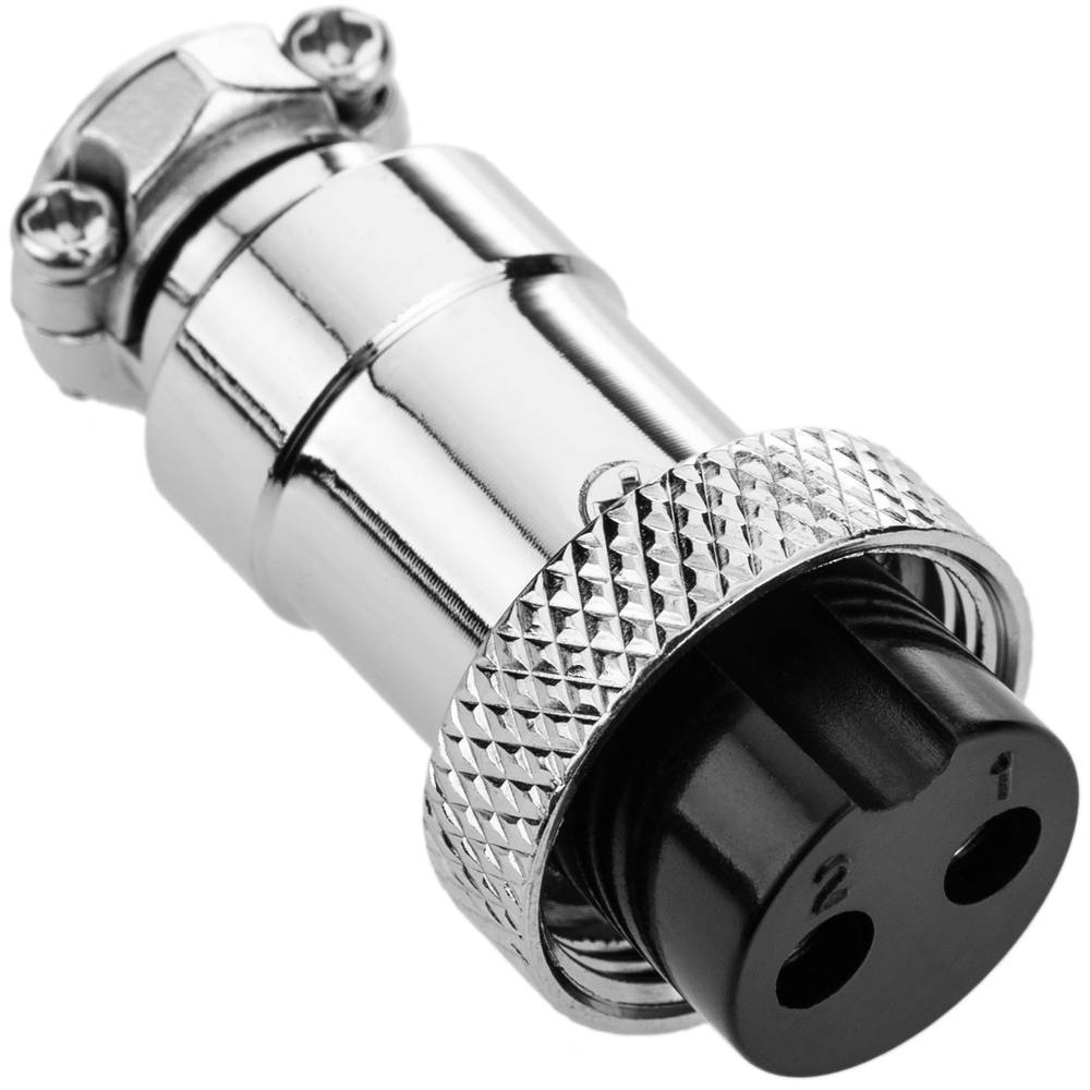 Conector micro aviación aéreo GX16 hembra de 2pin