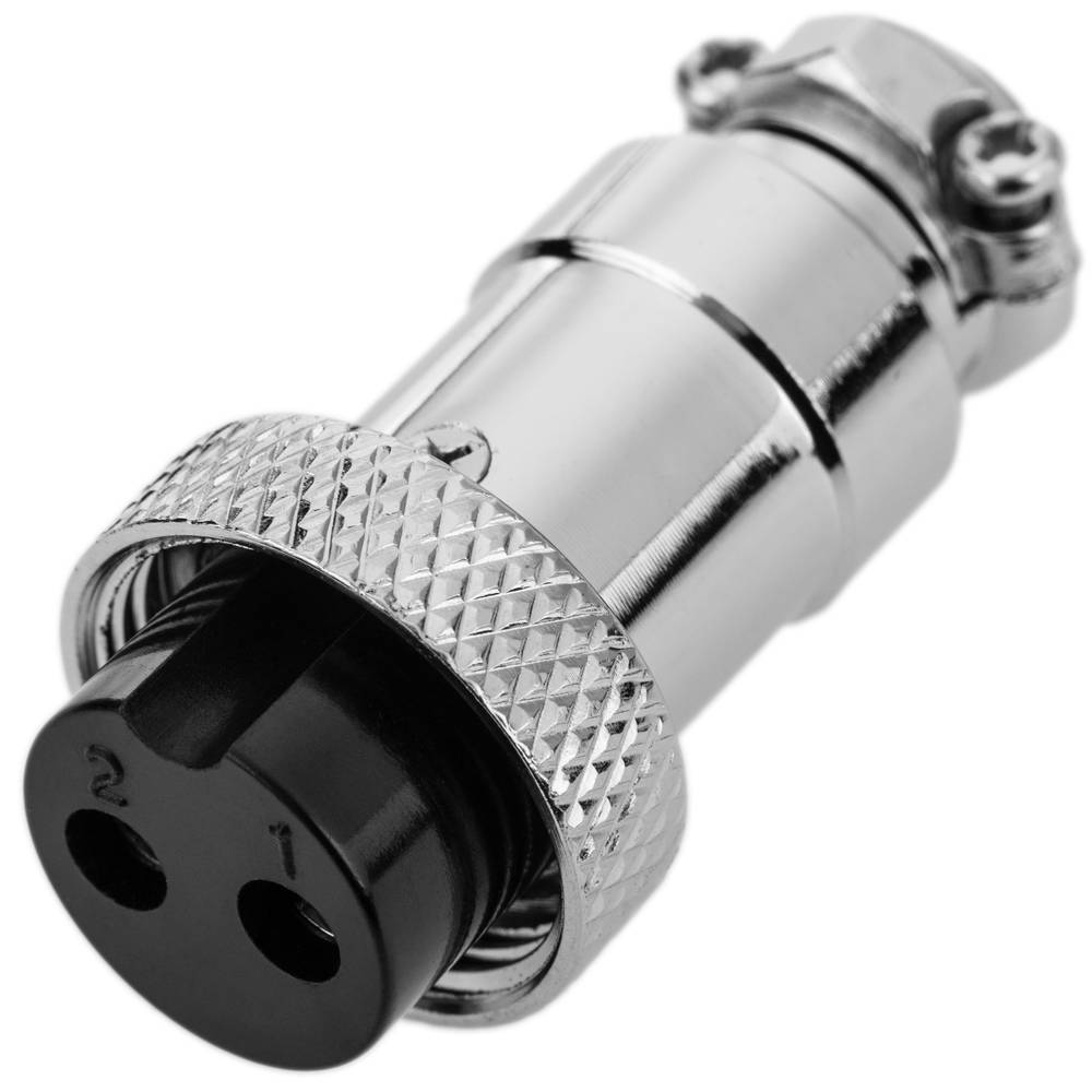 Conector micro aviación aéreo GX16 hembra de 2pin