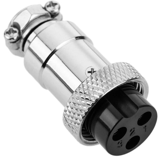 Conector micro aviación aéreo GX16 hembra de 3pin