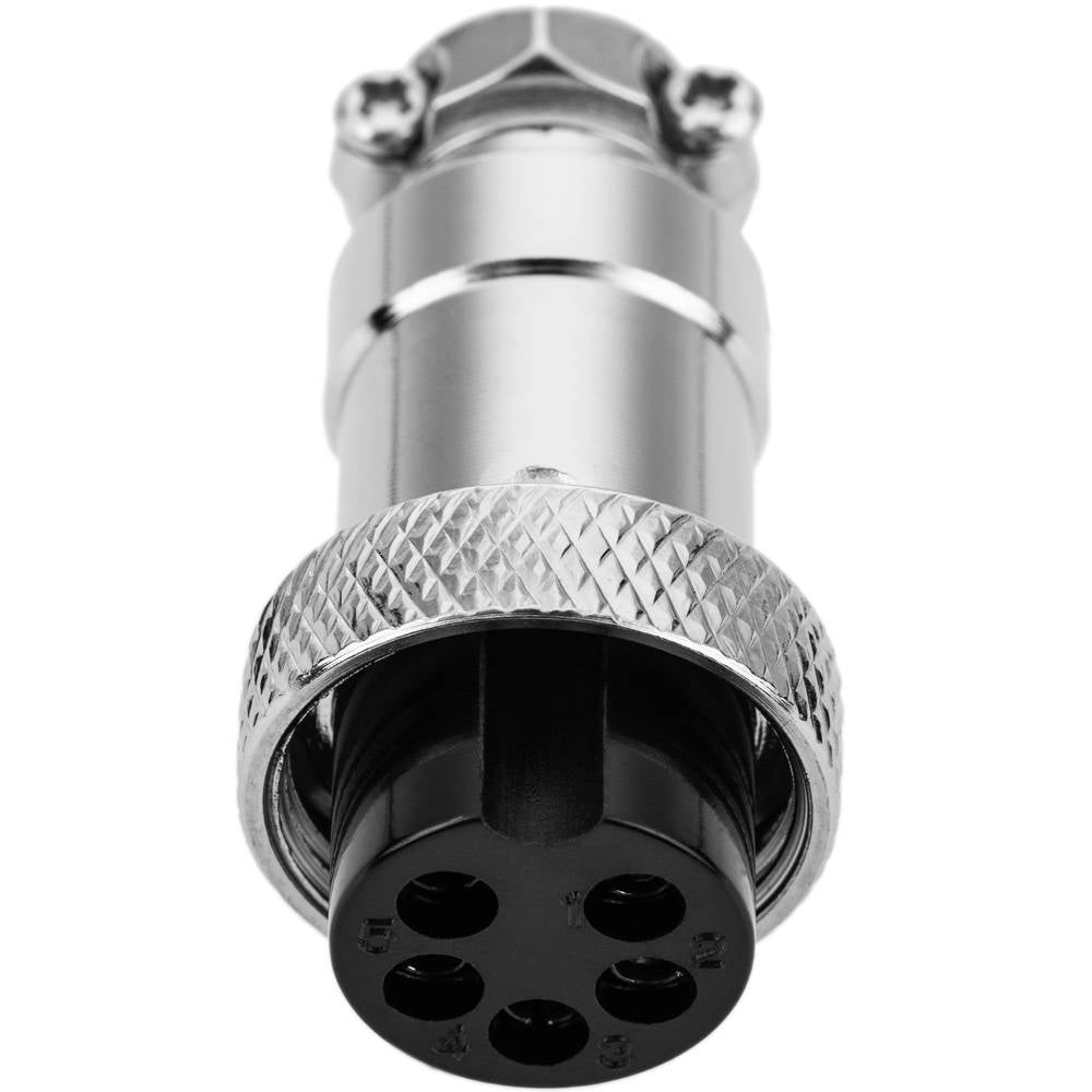 Conector micro aviación aéreo GX16 hembra de 5pin