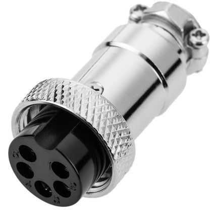 Conector micro aviación aéreo GX16 hembra de 5pin
