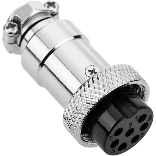 Conector micro aviación aéreo GX16 hembra de 7pin