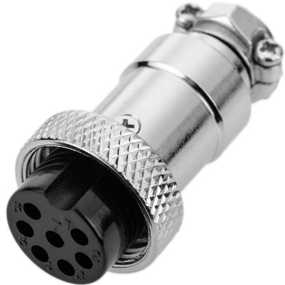 Conector micro aviación aéreo GX16 hembra de 7pin