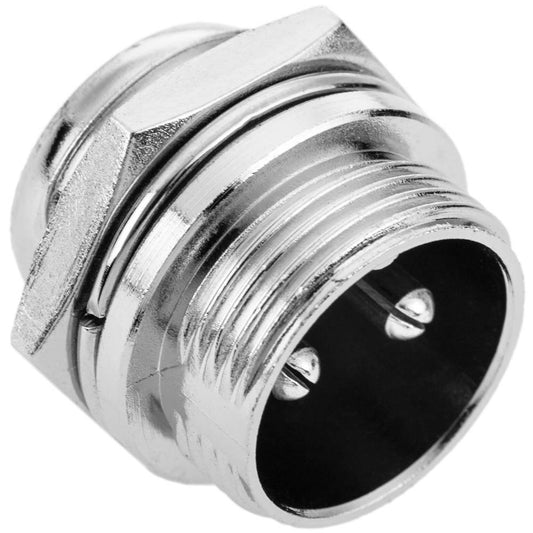 Conector micro aviación GX16 macho de 2pin