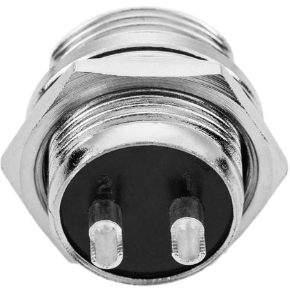 Conector micro aviación GX16 macho de 2pin