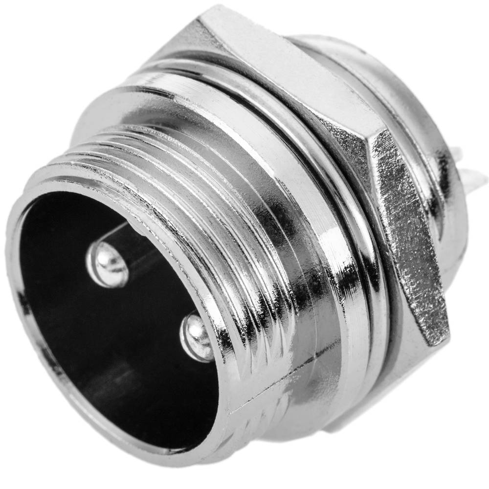 Conector micro aviación GX16 macho de 2pin