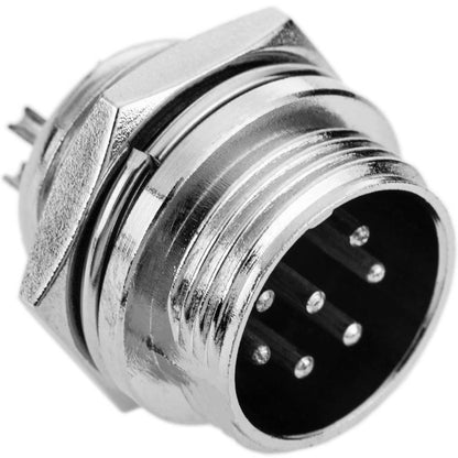 Conector micro aviación GX16 macho de 7pin