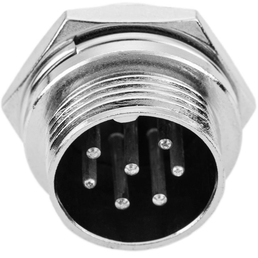 Conector micro aviación GX16 macho de 7pin