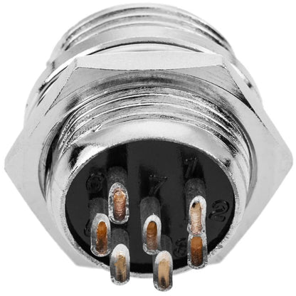 Conector micro aviación GX16 macho de 7pin