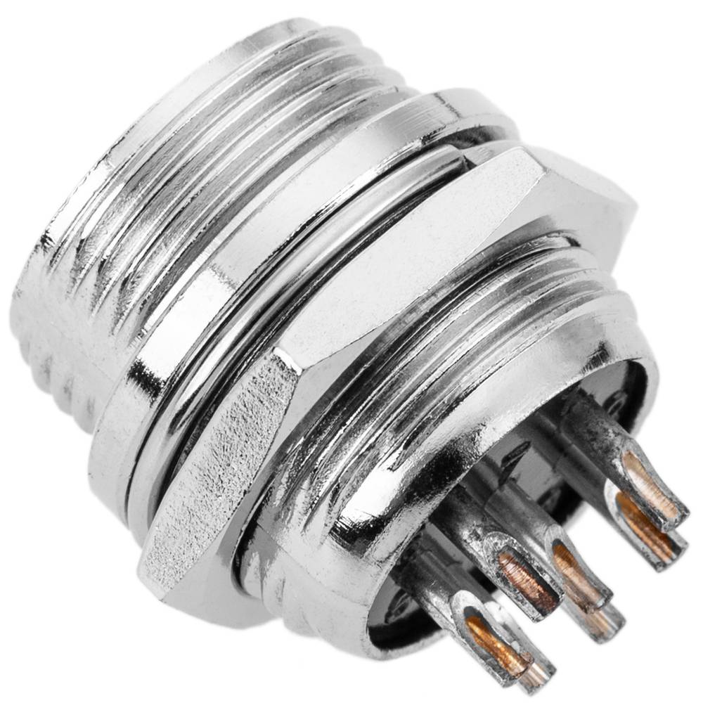 Conector micro aviación GX16 macho de 7pin