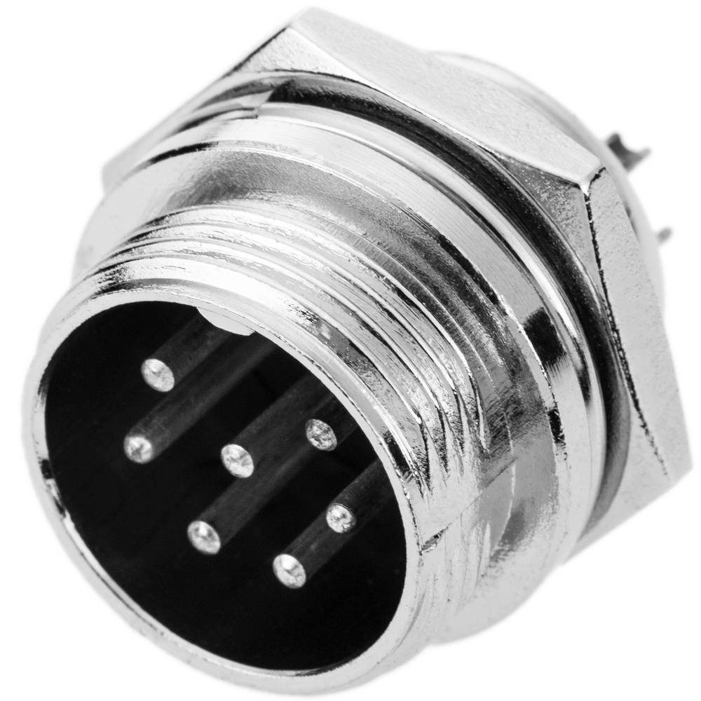 Conector micro aviación GX16 macho de 7pin