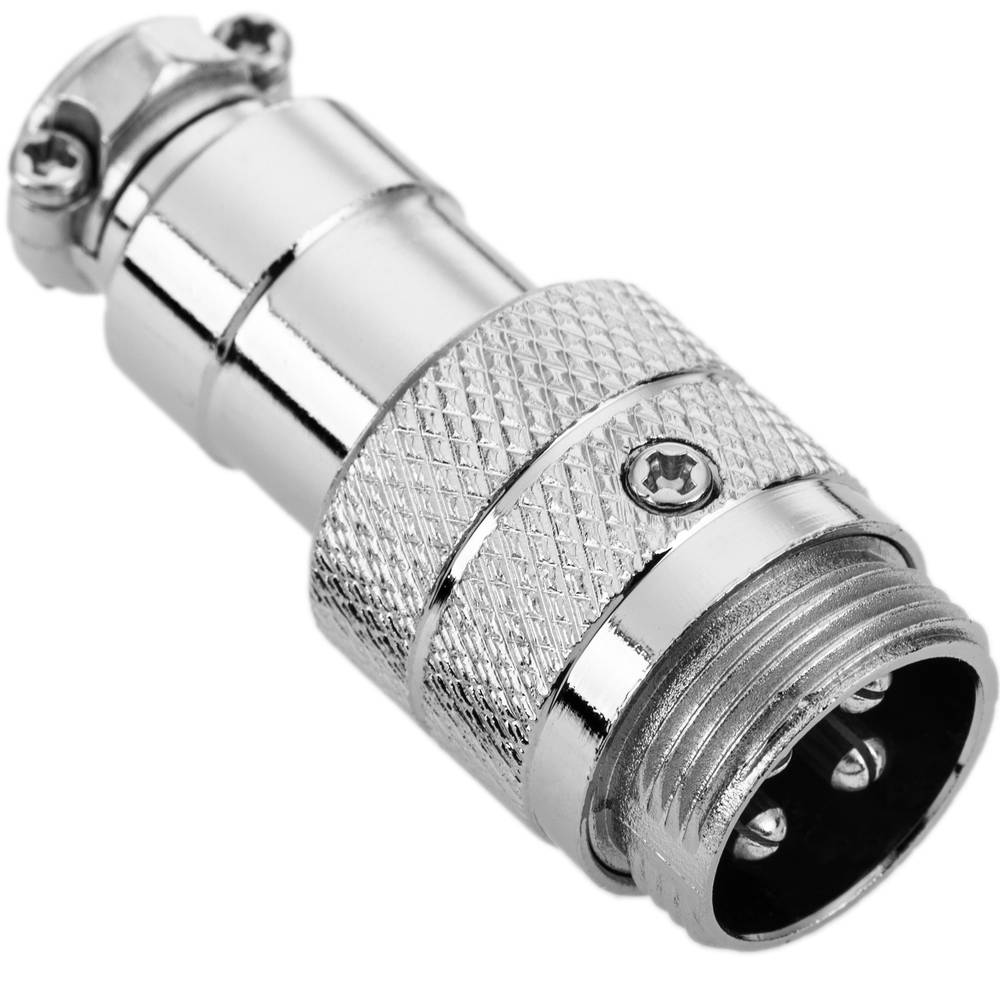 Conector micro aviación aéreo GX16 macho de 4pin