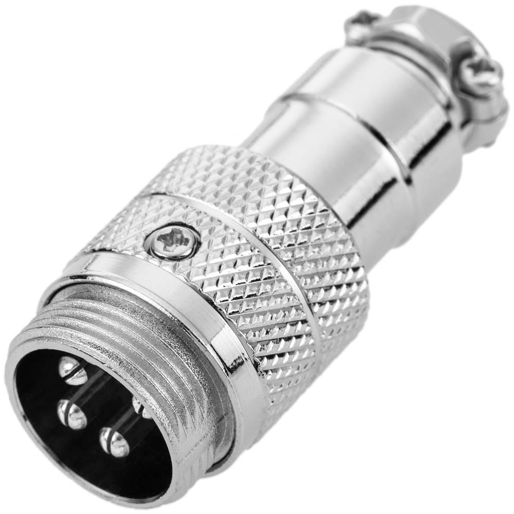 Conector micro aviación aéreo GX16 macho de 4pin