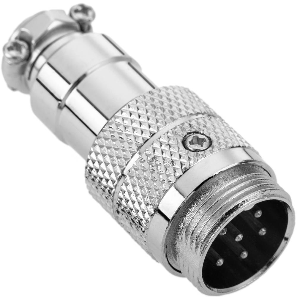 Conector micro aviación aéreo GX16 macho de 6pin