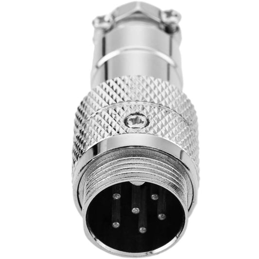 Conector micro aviación aéreo GX16 macho de 6pin