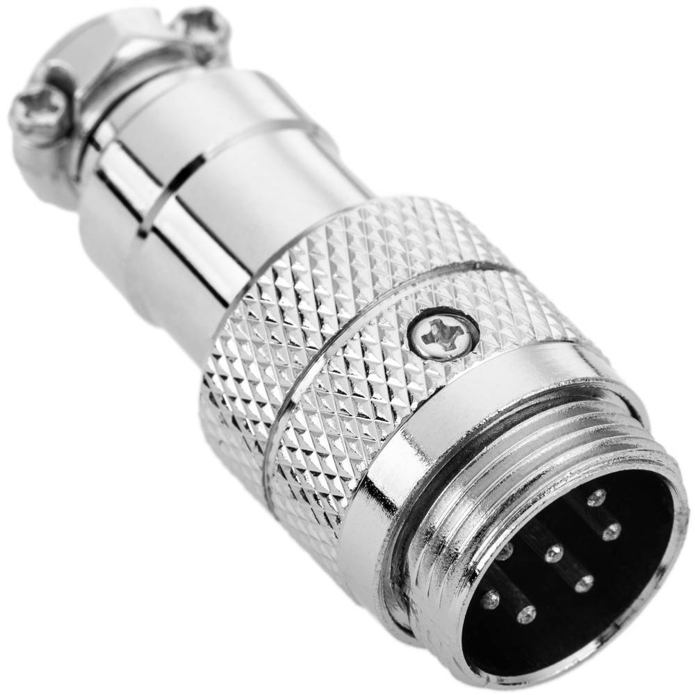 Conector micro aviación aéreo GX16 macho de 7pin
