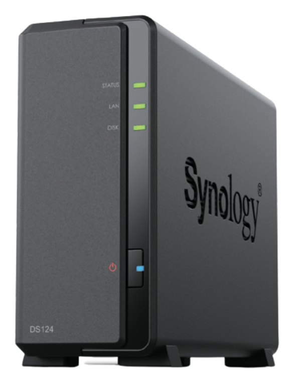 Synology DiskStation DS124 servidor de almacenamiento NAS Escritorio Realtek RTD1619B 1 GB DDR4 0 TB DiskStation Manager Negro