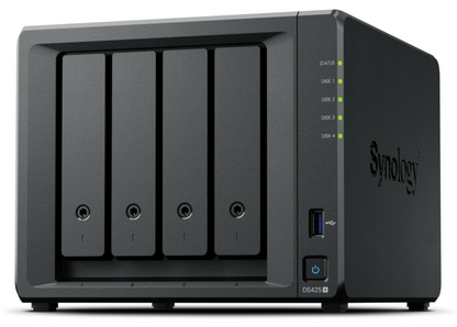 Synology DiskStation DS425+ servidor de almacenamiento NAS Intel® Celeron® J4125 2 GB DDR4 0 TB Negro