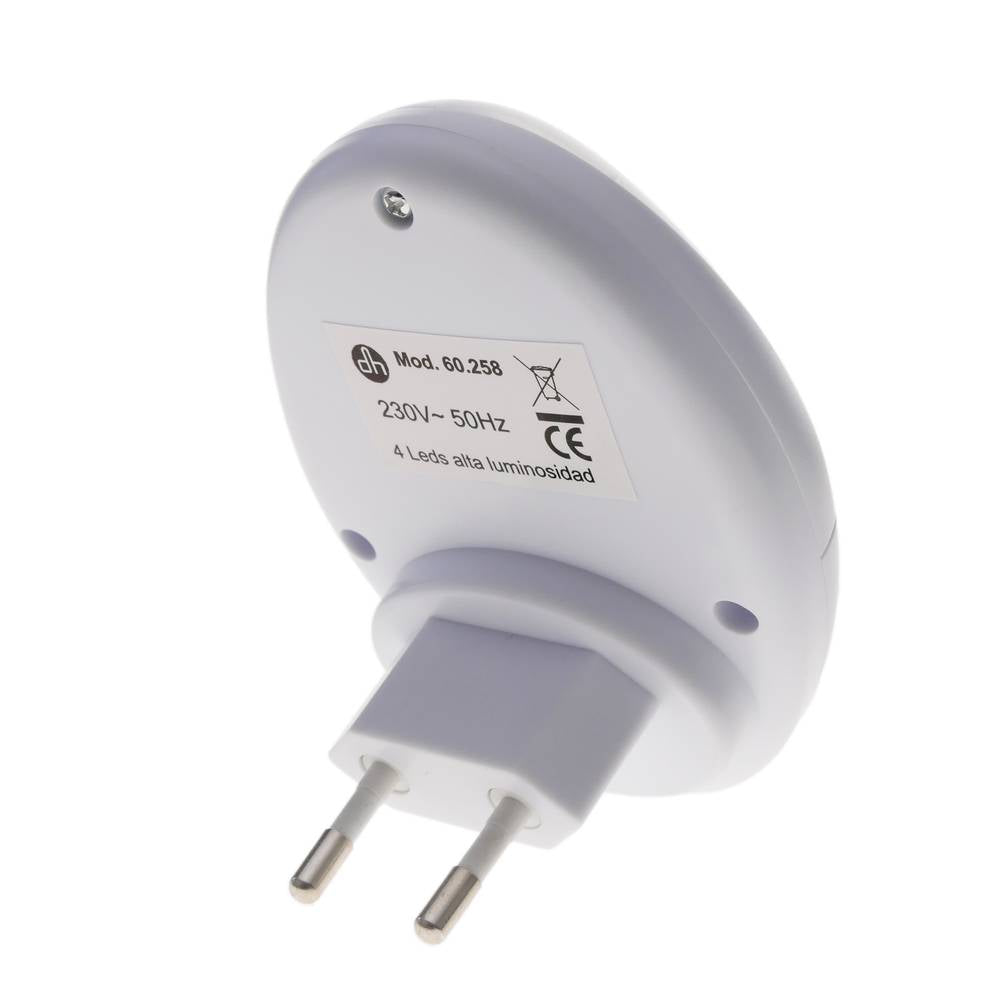 Luz LED nocturna con sensor de movimiento tipo enchufe 230VAC
