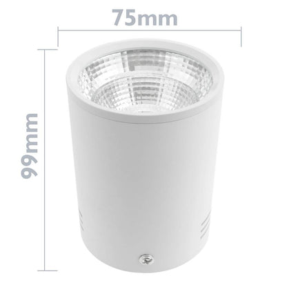 Foco LED de superficie Lámpara COB 5W 220VAC 3000K blanca 75mm
