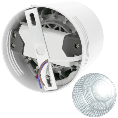 Foco LED de superficie Lámpara COB 12W 220VAC 6000K blanca 100mm