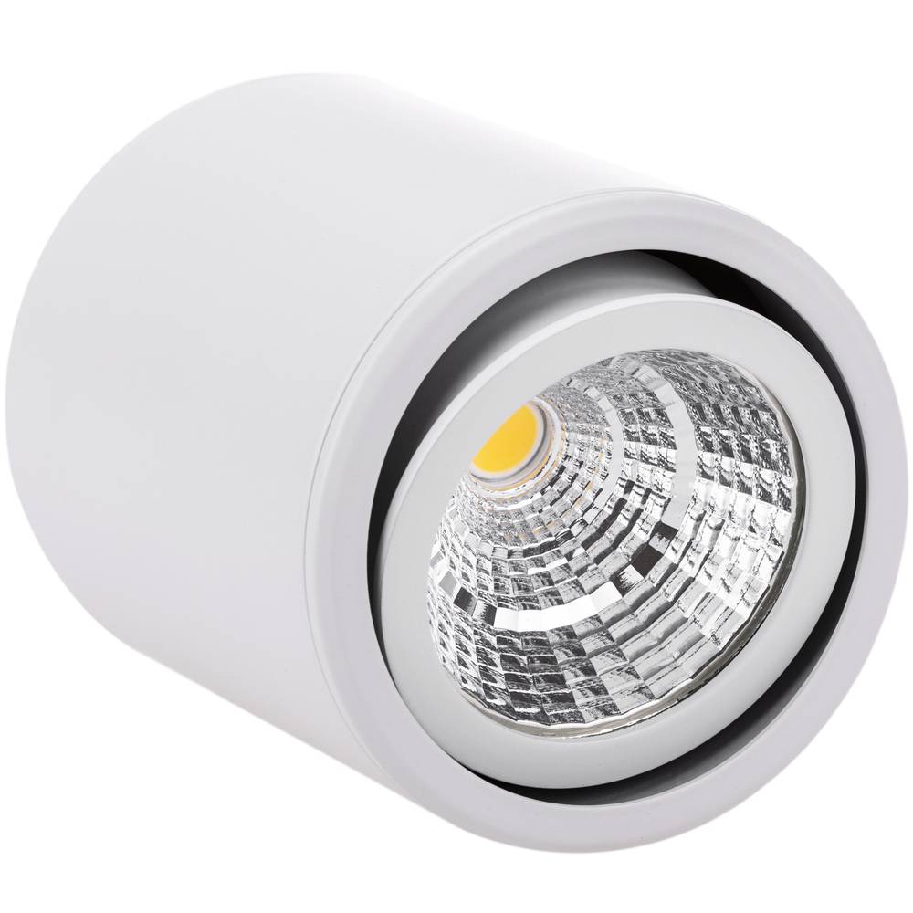 Foco LED de superficie con cabezal móvil Lámpara COB 7W 220VAC 3000K blanca 75mm