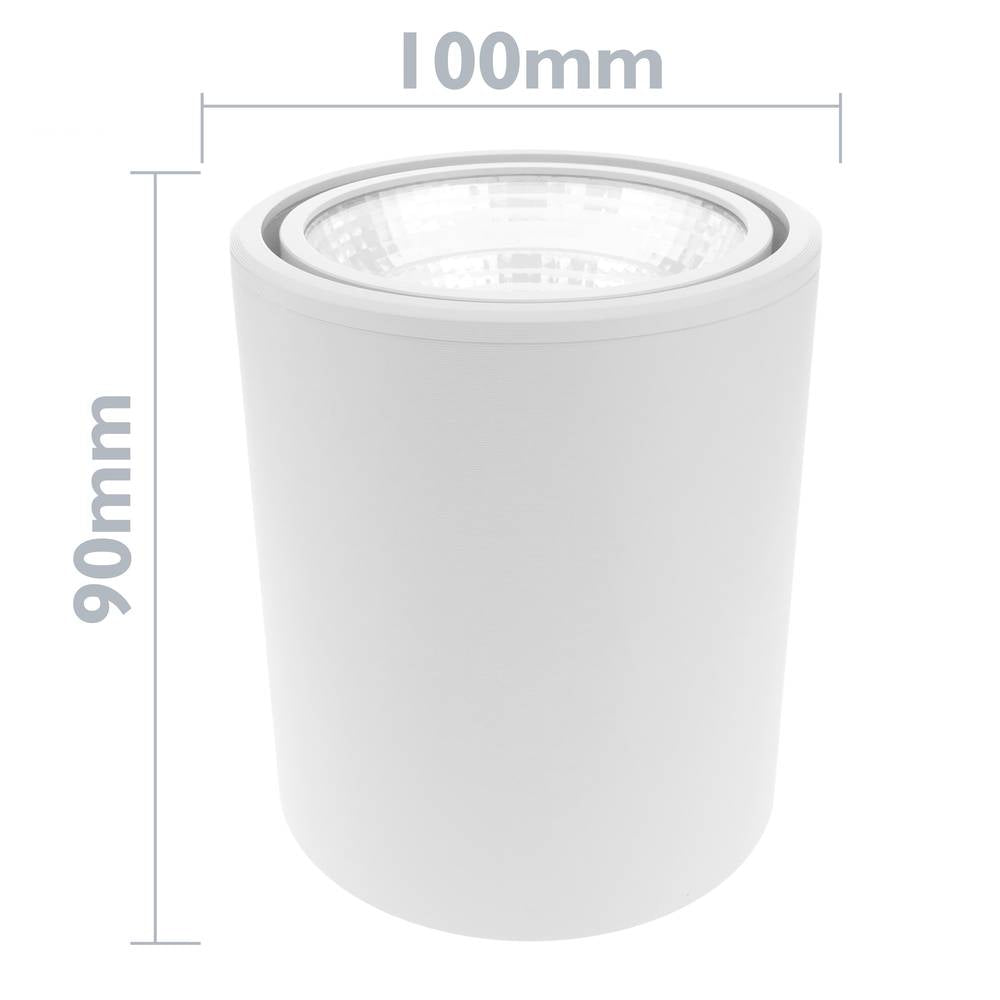 Foco LED de superficie Lámpara COB 7W 220VAC 6000K blanca 90mm