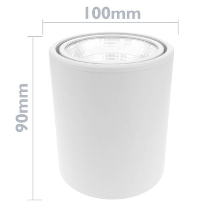 Foco LED de superficie Lámpara COB 7W 220VAC 6000K blanca 90mm