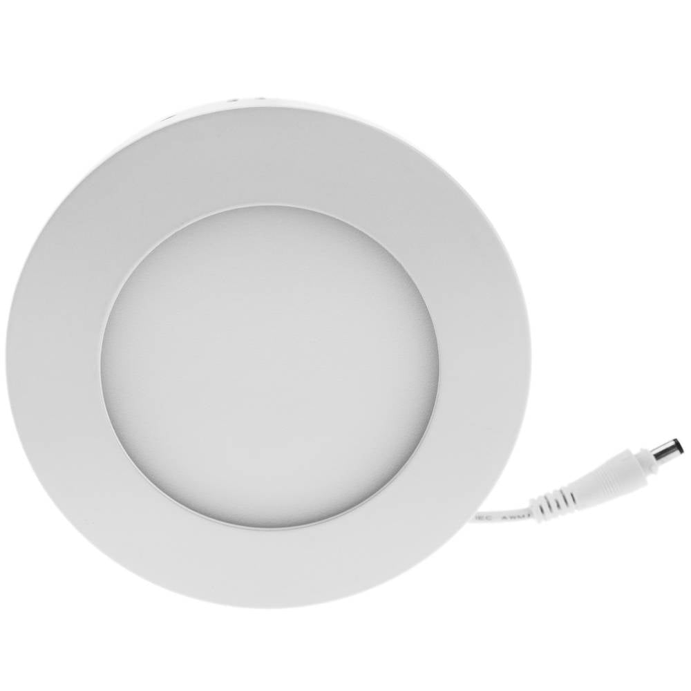 Panel LED circular downlight superficie de 120mm 6W blanco frío día