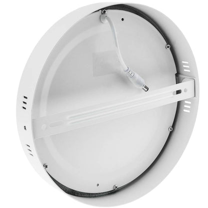 Panel LED circular downlight superficie de 215 mm 18W con luz blanca día