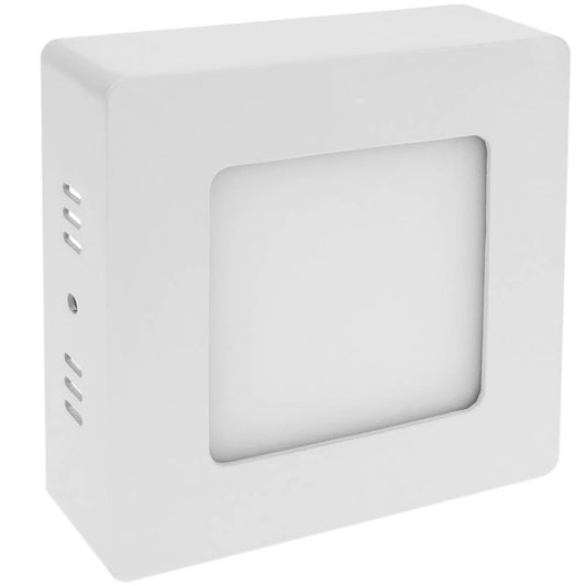 Panel LED cuadrado downlight superficie de 120mm 6W blanco frío día