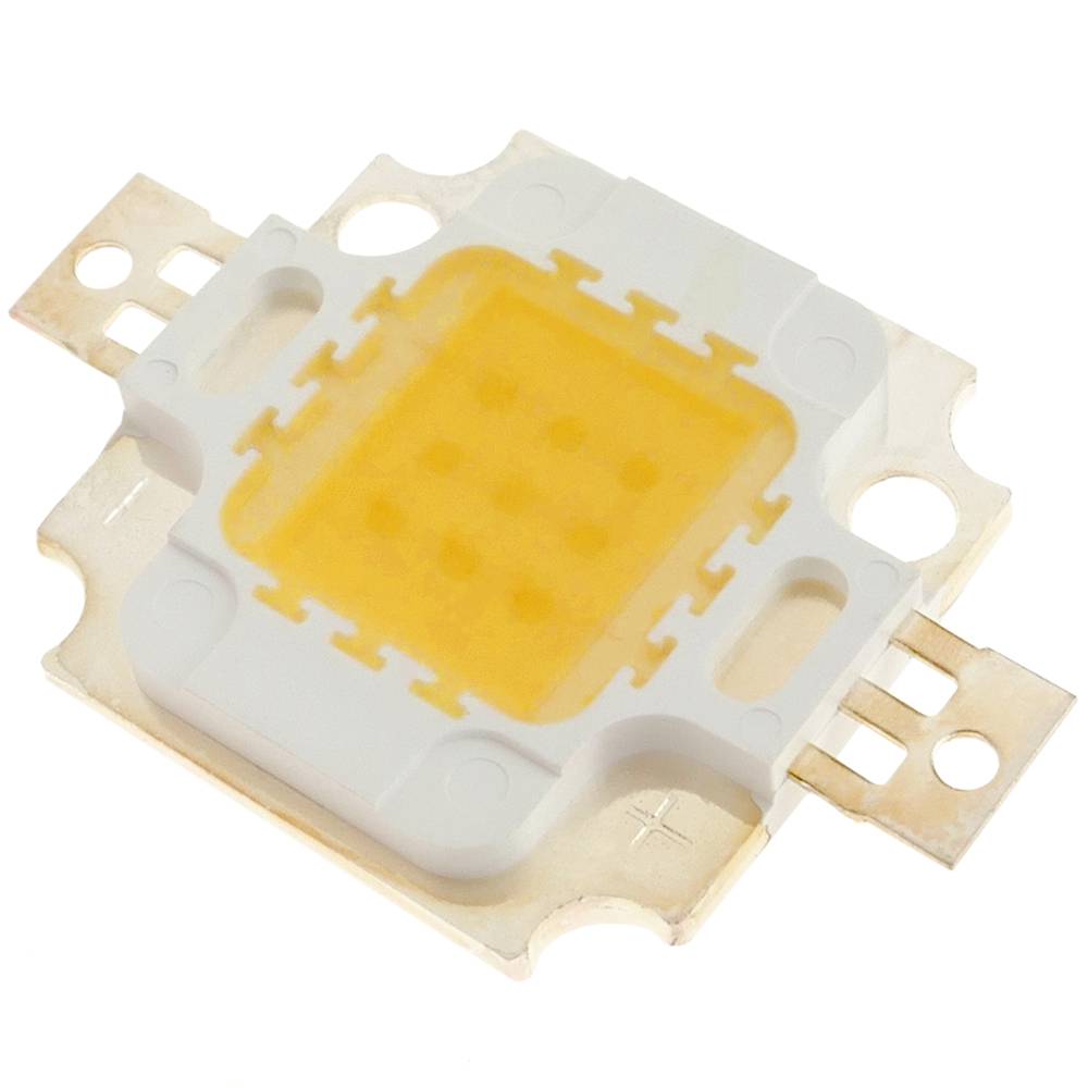 LED COB DIY 10W 800LM 3000K emisor de luz blanca cálida 20 x 20 mm