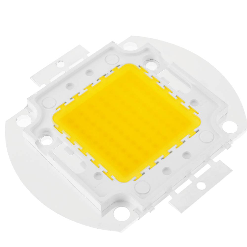 LED COB DIY 70W 5600LM 3000K emisor de luz blanca cálida 40x55mm