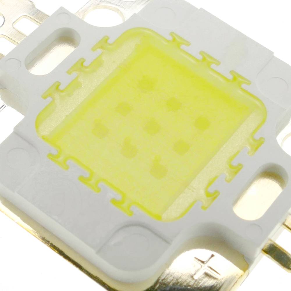 LED COB DIY 10W 800LM 6000K emisor de luz blanco día 20 x 20 mm