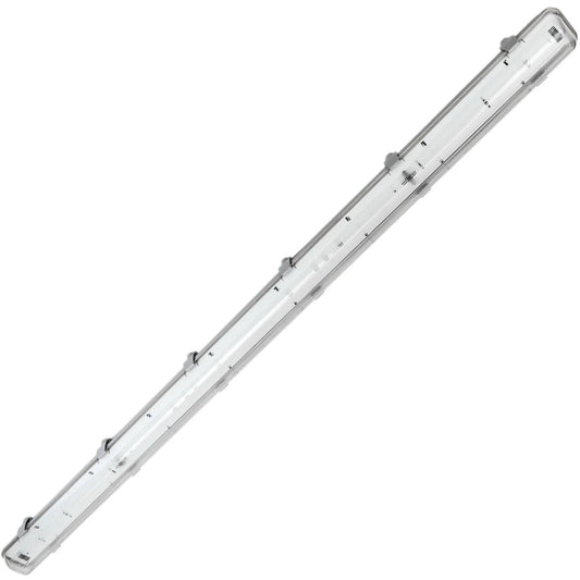 Pantalla estanca para tubo LED 1 x 1500 mm con conexión en un extremo IP65 T8 G13