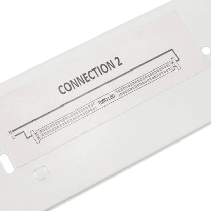 Pantalla estanca para tubo LED 1 x 600 mm con conexión en dos extremos IP65 T8 G13
