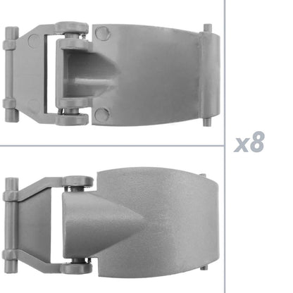 Pantalla estanca para tubo LED 2 x 1200 mm con conexión en dos extremos IP65 T8 G13