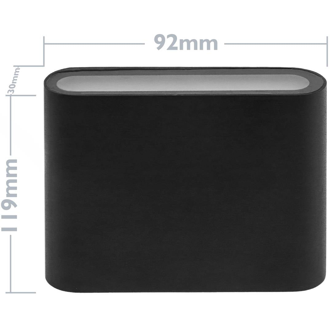 Aplique LED IP54 2x3W 220V 3200K de pared