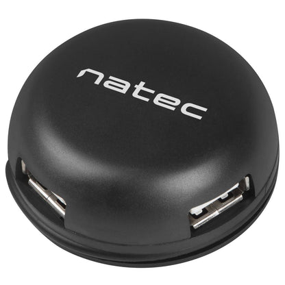 Hub USB tipo A  2.0 de 4 puertos negro Natec Bumblebee NHU-1330
