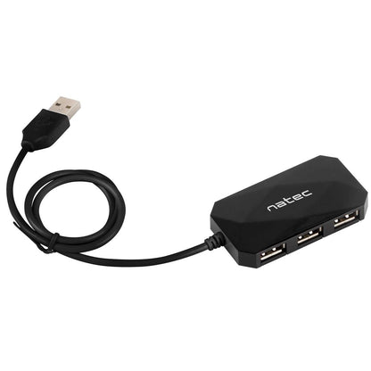 Hub USB tipo A 2.0 de 4 puertos negro Natec Locust NHU-0647