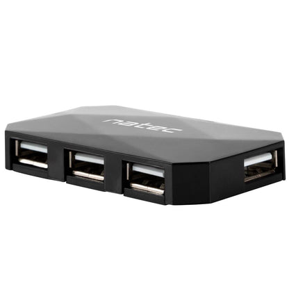 Hub USB tipo A 2.0 de 4 puertos negro Natec Locust NHU-0647