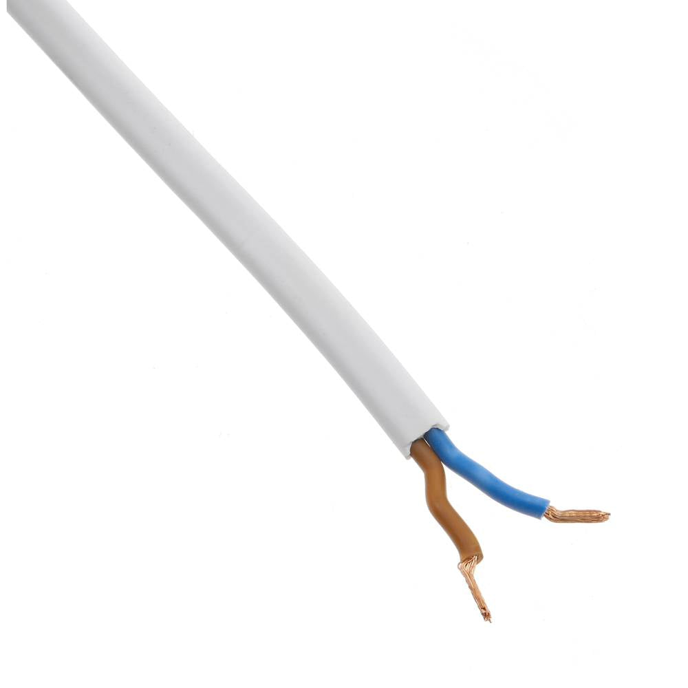 Cable alimentación con interruptor conector bipolar a bornes blanco 1,5m