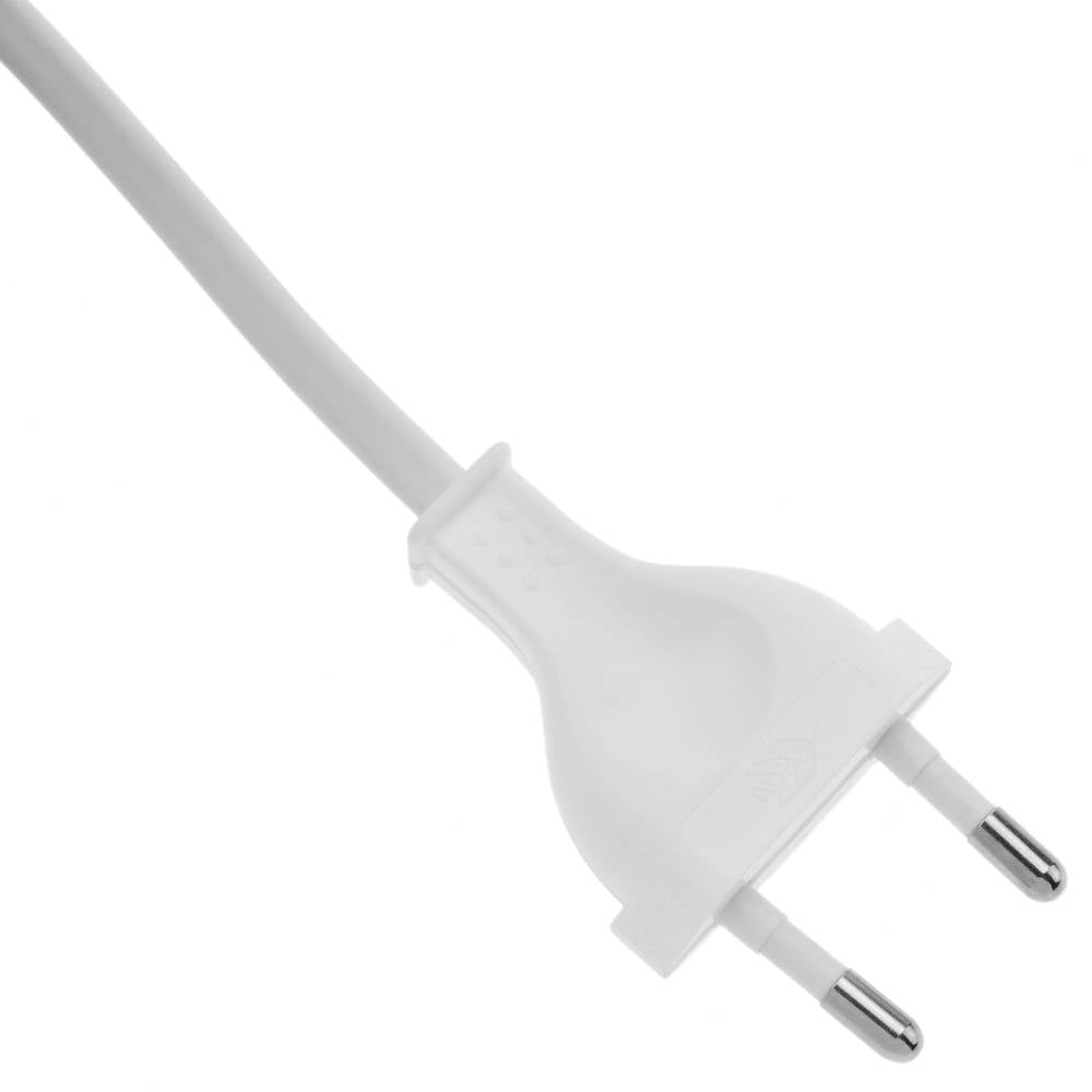 Cable alimentación con interruptor conector bipolar a bornes blanco 1,5m
