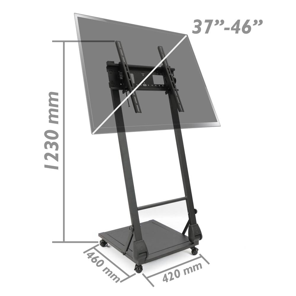 Soporte de pie con ruedas para pantalla plana de 37'-46'