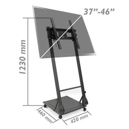 Soporte de pie con ruedas para pantalla plana de 37'-46'