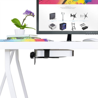 Soporte mini PC sobremesa para fijación a mástil VESA 50x50 75x75 100x100