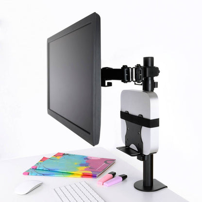 Soporte mini PC sobremesa para fijación a mástil VESA 50x50 75x75 100x100